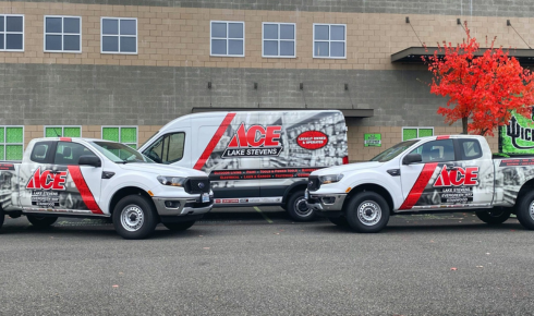 truck wrap installation